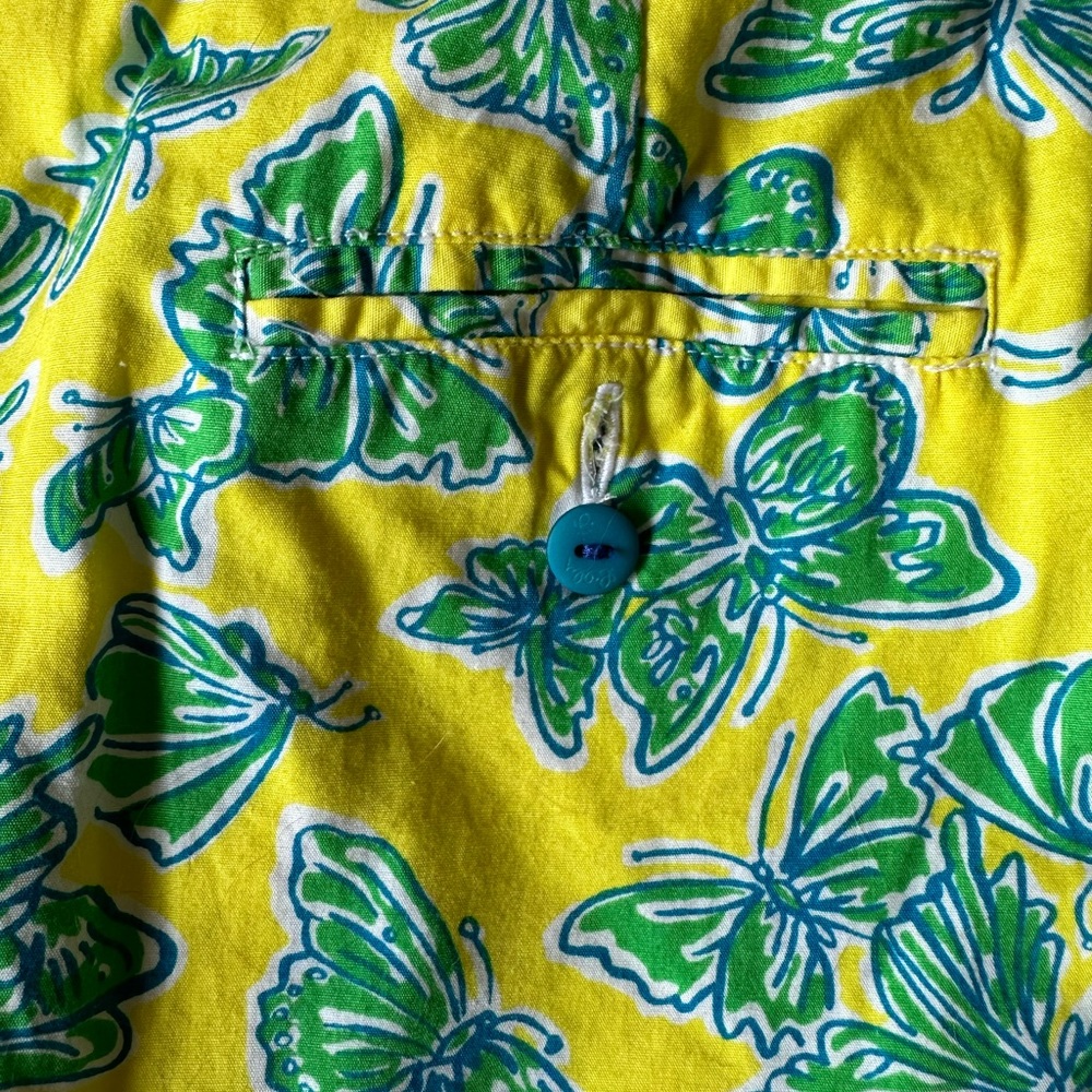 VINTAGE LILLY PULITZER BUTTERFLY PRINT SHORTS - Picture 7 of 9